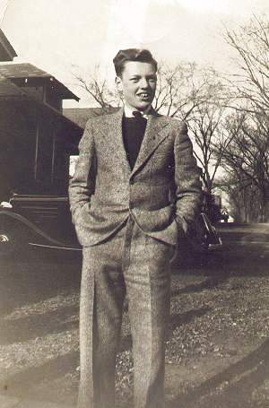 Bud Place as a young man